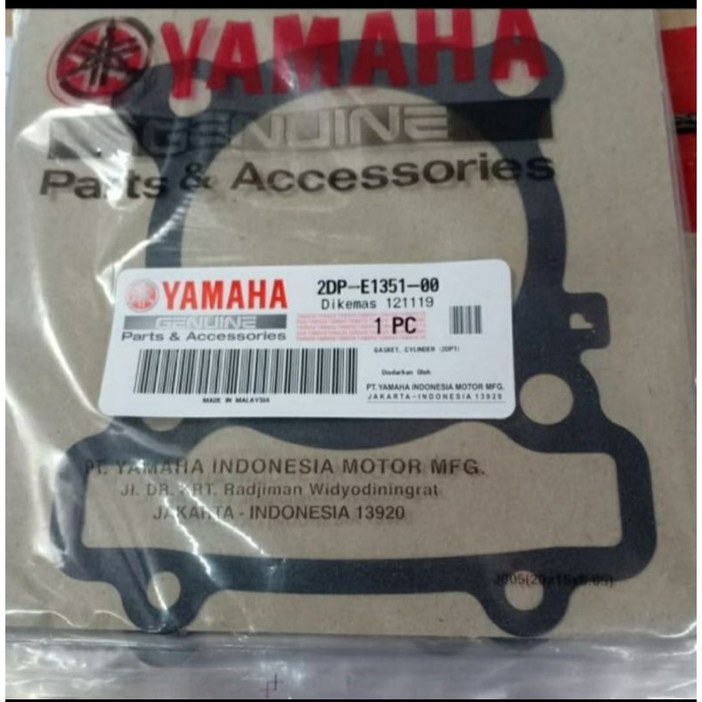 GASKET PAKING BLOK SEHER NMAX ASLI ORI YAMAHA 2DP E1351 00