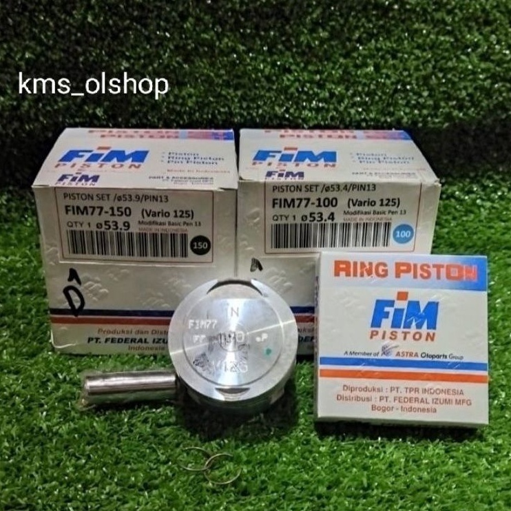 Piston kit Fim 77 Vario 125