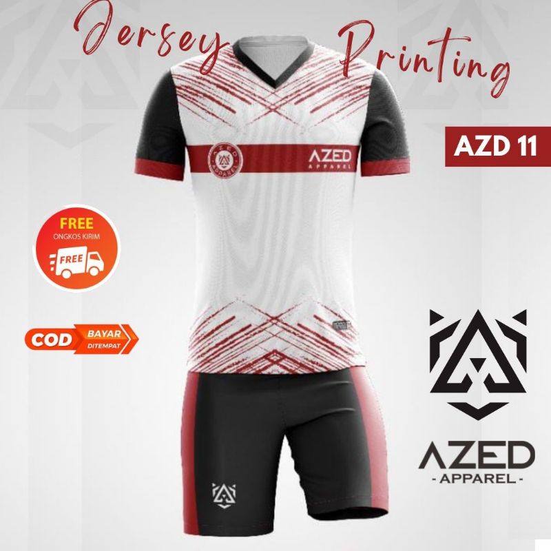 [JERSEY ORI] KAOS SETELAN JERSEY PRINTING ORIGINAL AZED - OLAHRAGA BAJU FUTSAL/ VOLLY