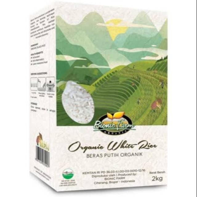 

540ffiepp Bionic Farm Fragrance Organic White Rice 2 Kg 244Q40112