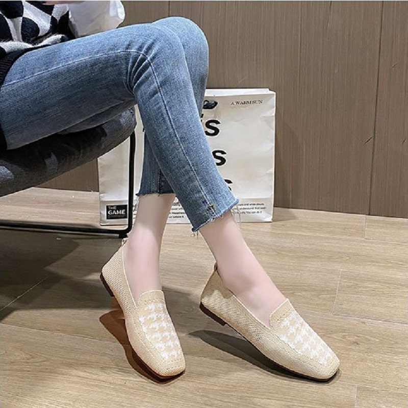 DDS10431 Flat Shoes Wanita Sepatu Slip On Fashion Import SWB Ready Jakarta Bisa COD (WIth Box)