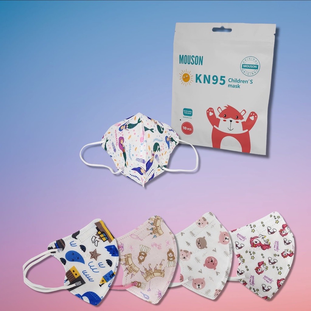 Masker Kn95 Anak Mouson / Masker Motif Anak Isi 10pcs