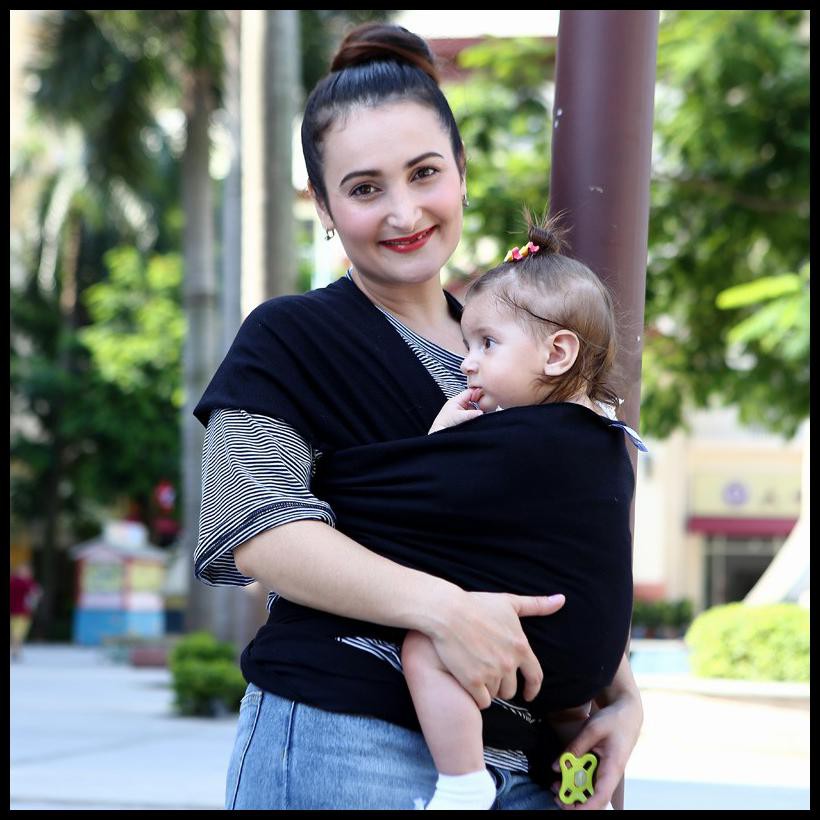 black baby wrap carrier