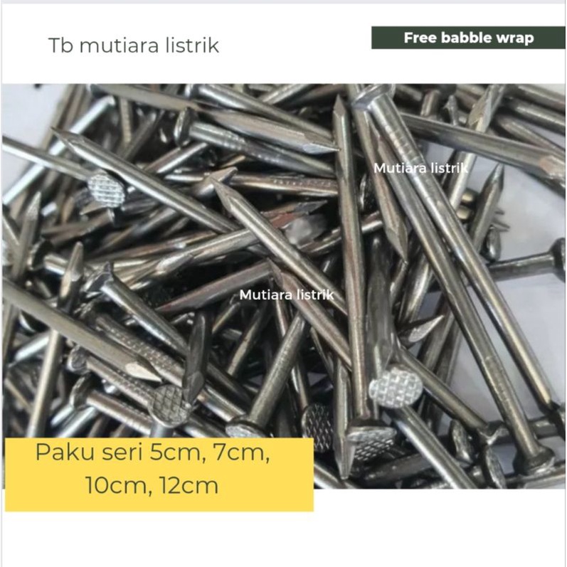 Paku Kayu 5 cm 7cm 10cm 12 cm Per 1 kg Paku Seri 2" 3" 4" 5" inch