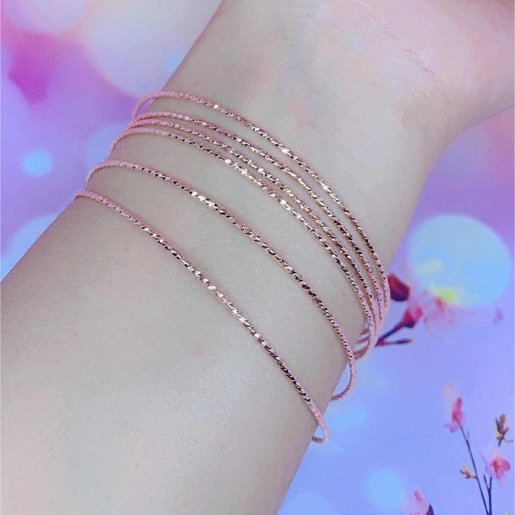 6Pcs Gelang Tangan Keroncong Xuping Gold Perhiasan Wanita *30