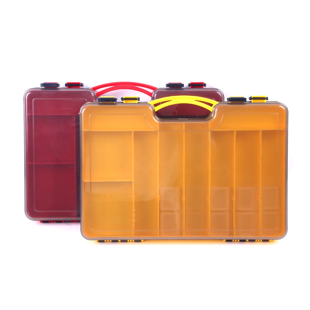 Hengjia Kotak Penyimpanan Umpan Pancing Dua Sisi Portable Multifungsi Ukuran 29x19 X 6cm