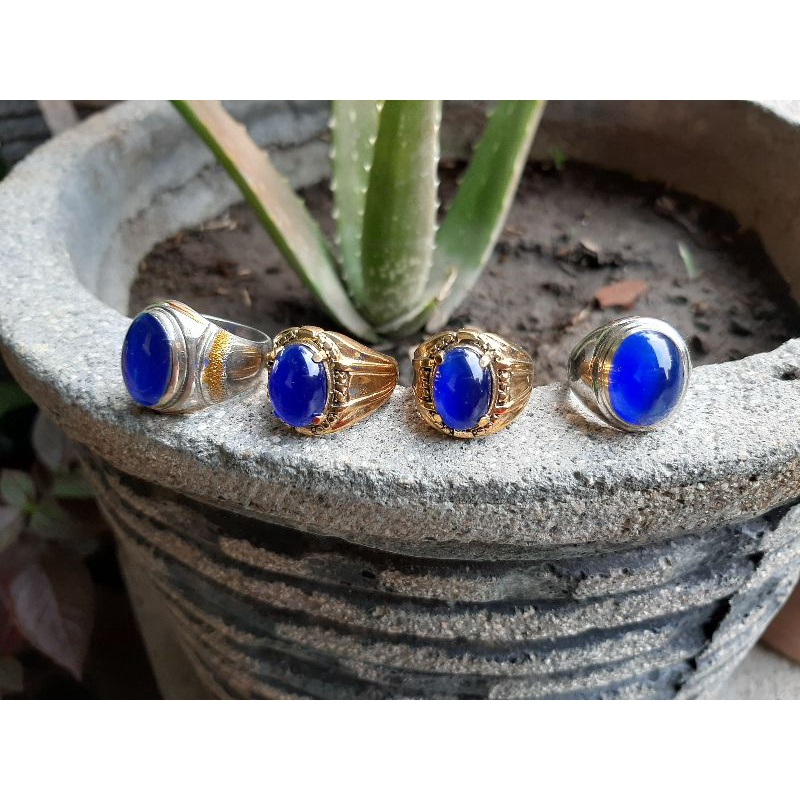 Batu Akik Mata Kucing Biru