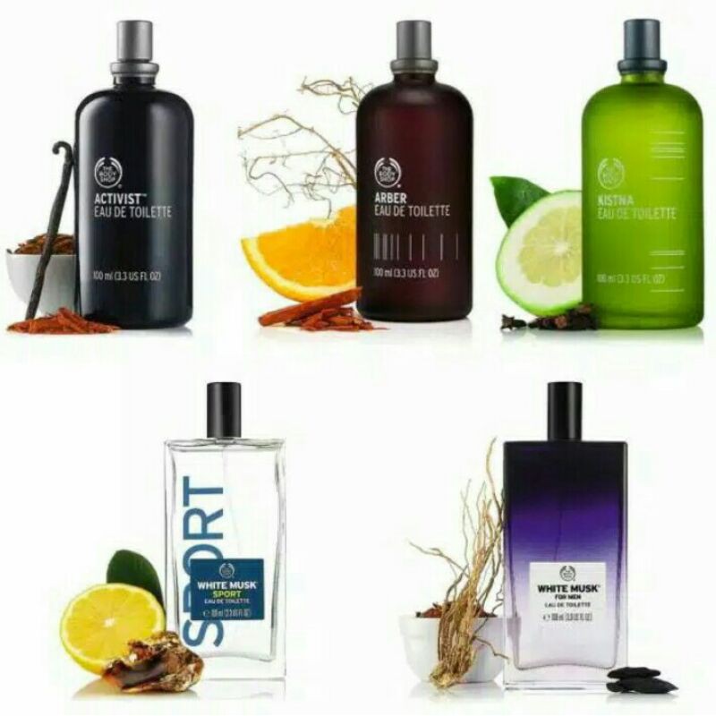 PARFUME EDT 100 ML FOR MEN/PARFUM PRIA/MINYAK WANGI  PRIA  ALL VARIAN THE BODY SHOP