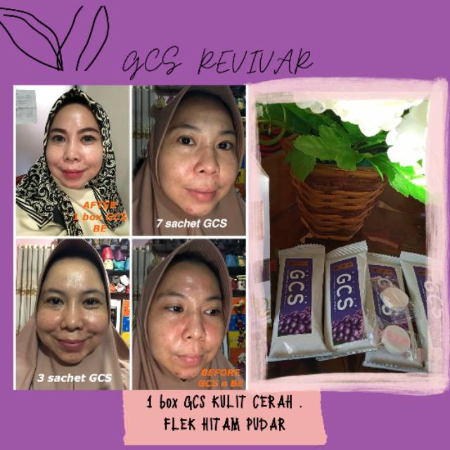 [COD] Promo  [5 sachet ] GCS REVIVAR | MINUMAN GLUTATHIONE COLLAGEN SPIRULINA |