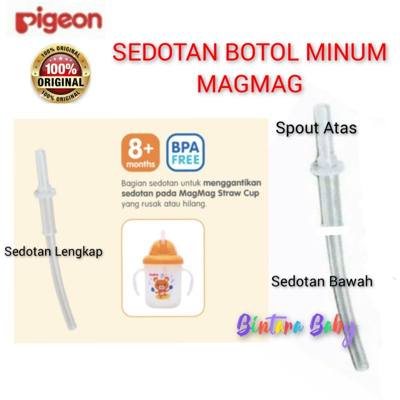 ORIGINAL PIGEON SEDOTAN MAG MAG / Sedotan Magmag Straw / Sedotan botol minum pigeon sedotan Straw Pigeon Sedotan botol minum pigeon petite / selang magmag botol pigeon mag mag