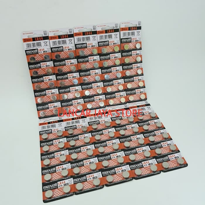 Baterai Maxell LR44/ Batrai Kancing Maxell LR-44 Original