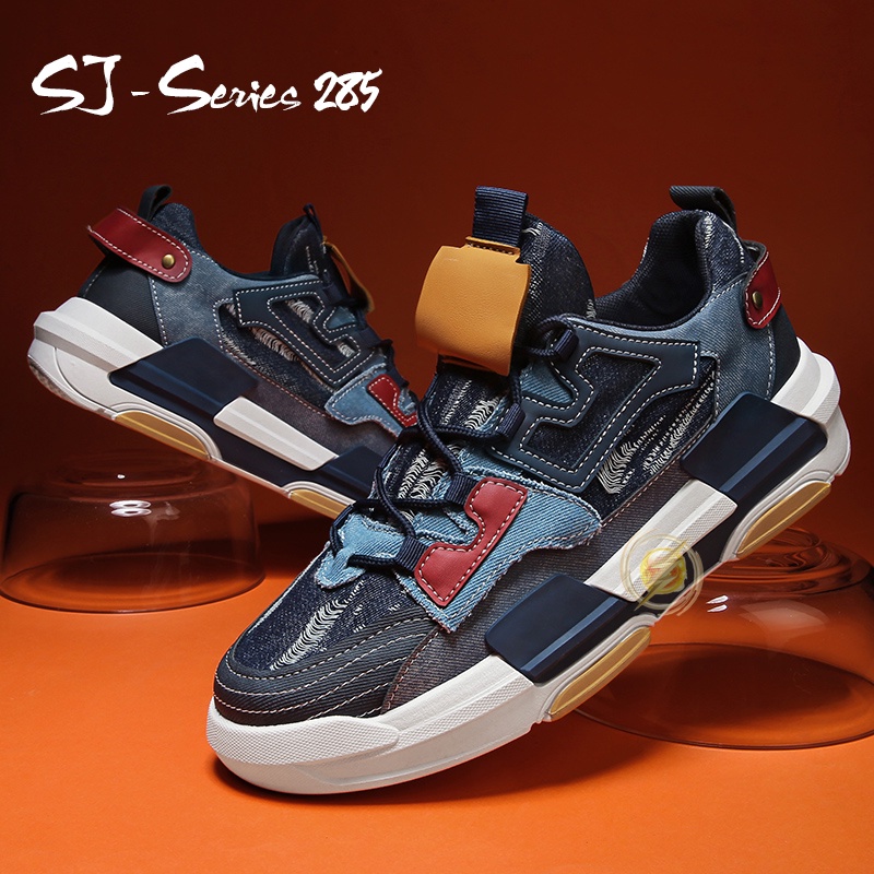 [J.walk] Sepatu Pria Sneakers Bertali untuk Hangout Motif Keren dan Trendy Kualitas Premium -285