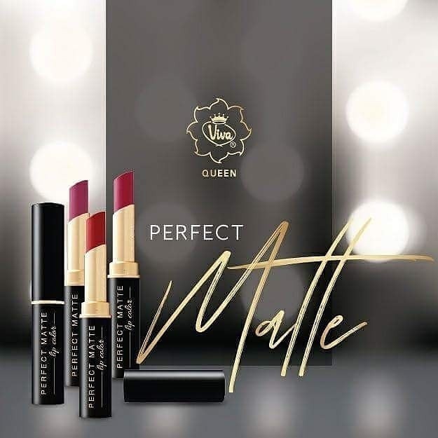 VIVA Queen 100% Ori Perfect Matte Lip Color 2.5g ( lipstik lipstick viva )