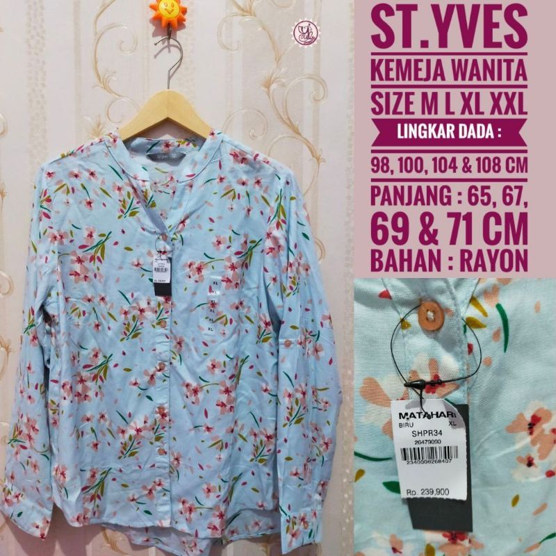 Blouse / kemeja wanita St. Yves branded matahari