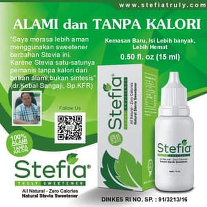 

PEMANIS ALAMI STEFIA / GULA ZERO KALORI STEVIA 15 ML / GULA TETES