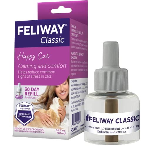 Feliway Classic Cat Calming Pheromone Refill 1pcs Penenang Kucing USA