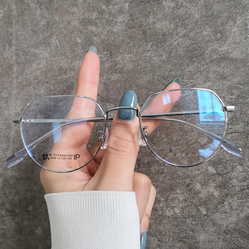 ♥TMALL88♥  Kacamata Baca Frame KM71 Anti Radiasi Metal Gaya Retro Untuk Pria / Wanita