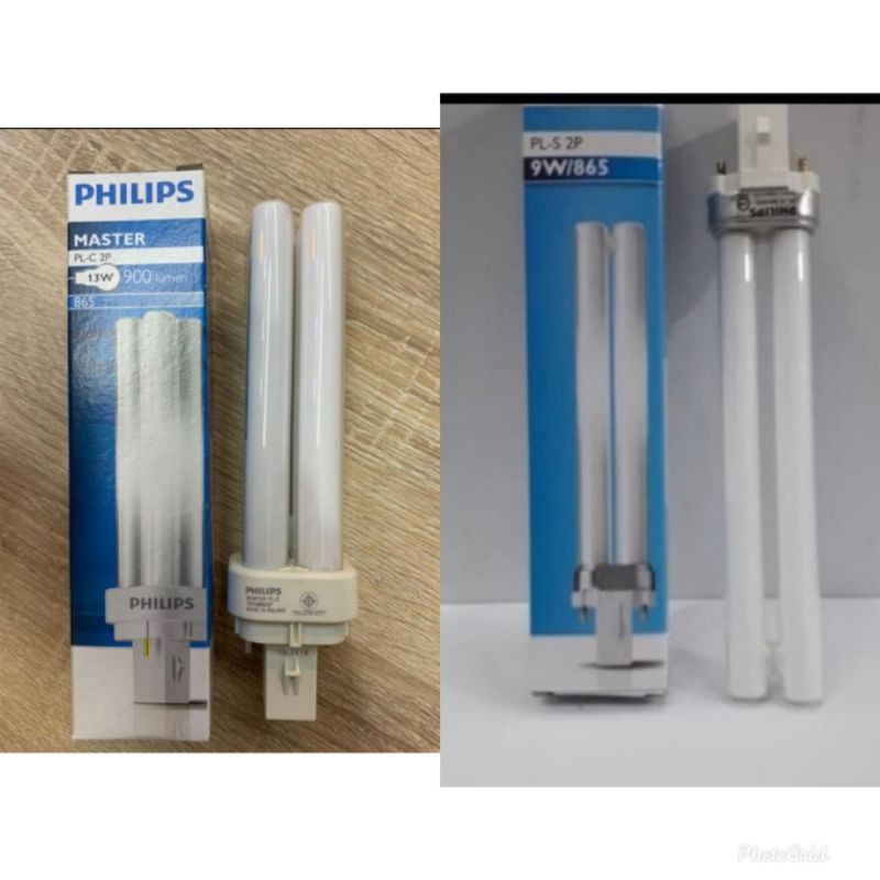 Philips Lampu PLC PLS Tusuk 2P 2 Pin PLC 13W 13 Watt / PLS 9W 9 Watt ...