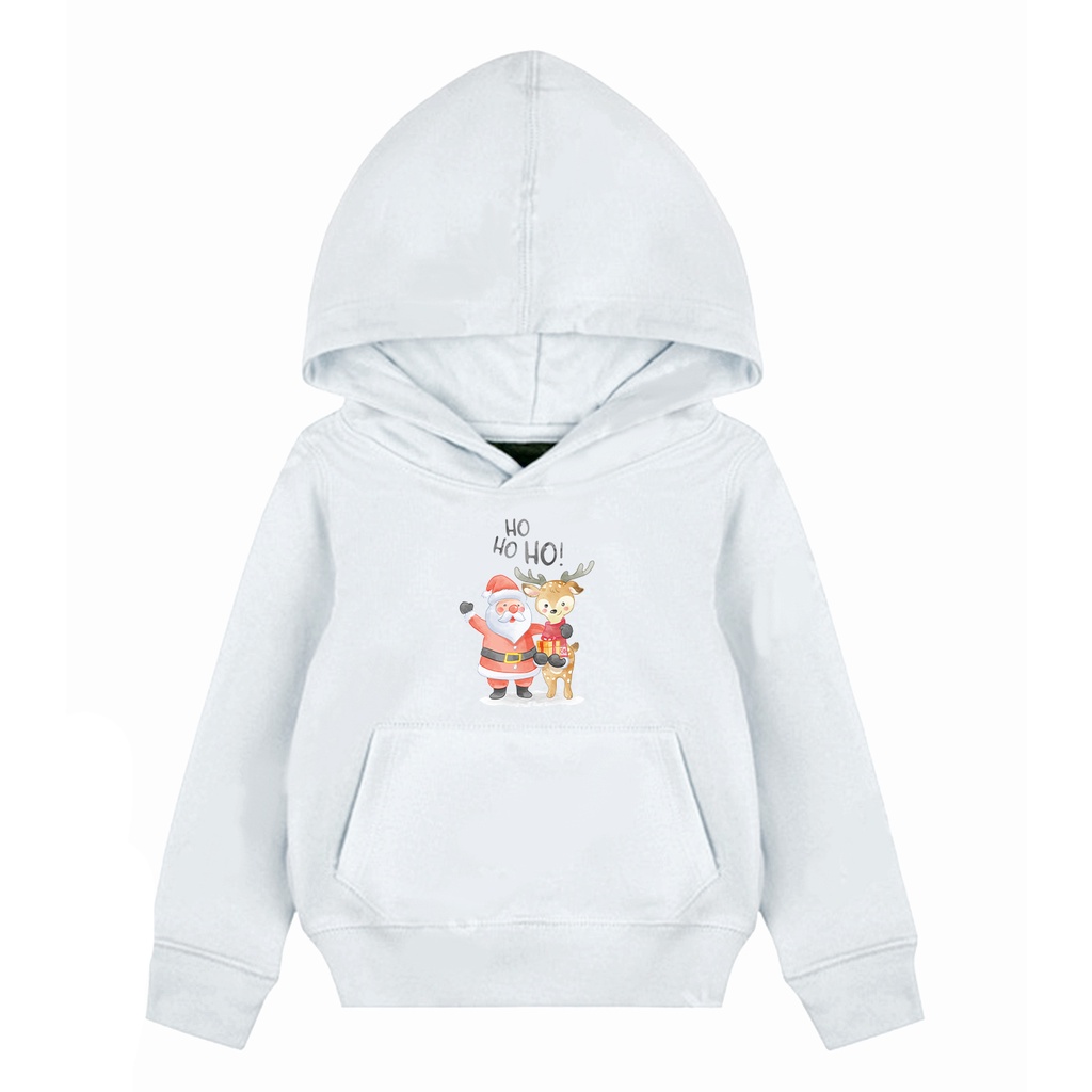 Hoodie Anak Ho Ho Ho Sweater Pakaian Fleece Anak M - XL