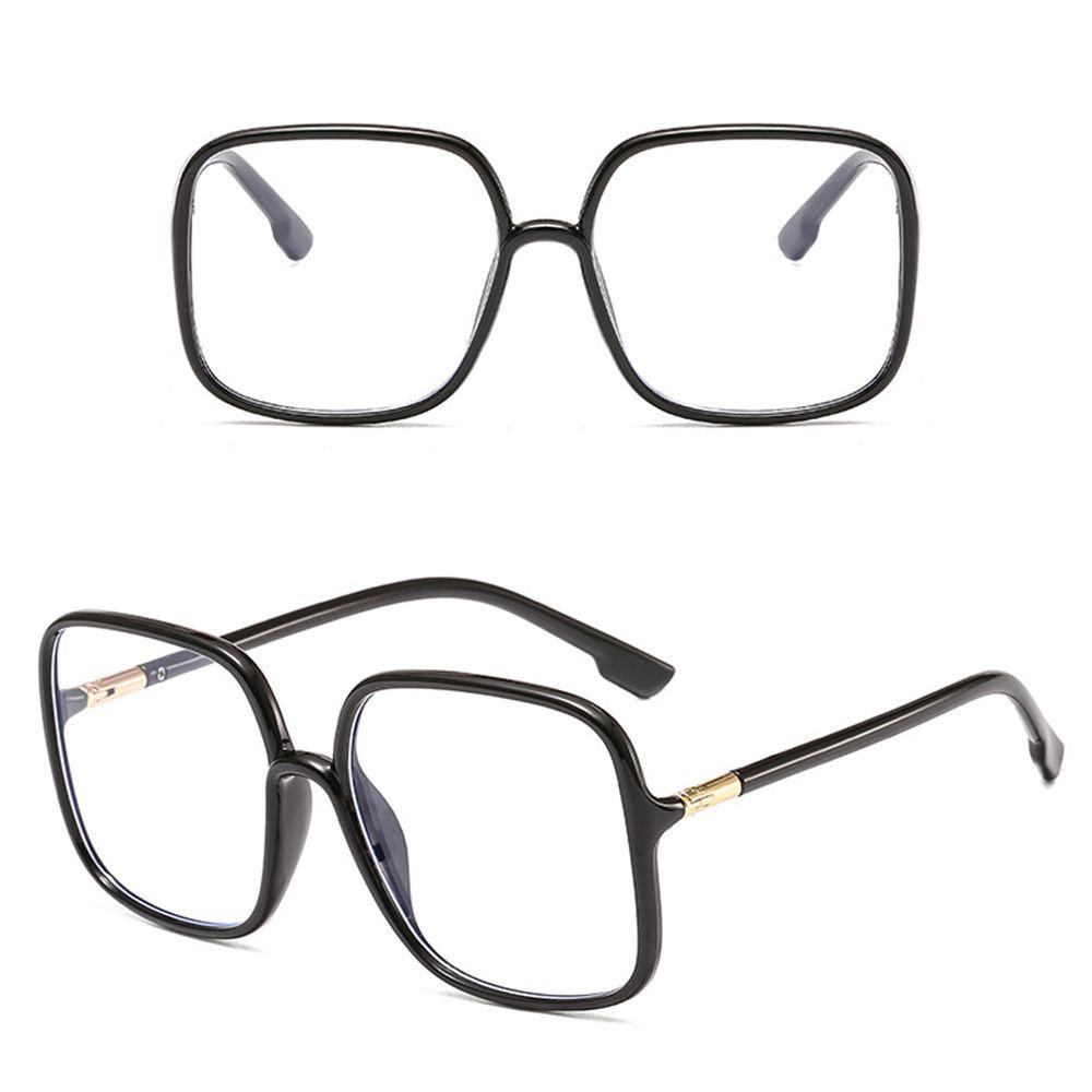 R-flower Kacamata Persegi Wanita Pria Portabel Oversized Spectacles Optical Glasses