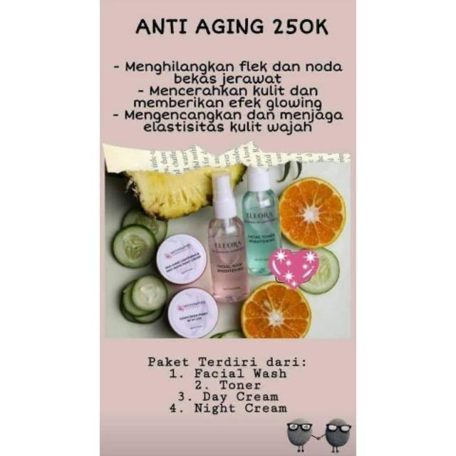 Paket anti aging eleora skincare