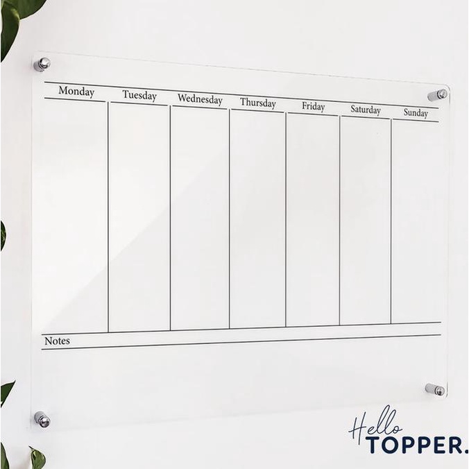 

Papan Akrilik Planner| Wall Planner | Schedule Board |Papan Akrilik helloto99 Kualitas Baik