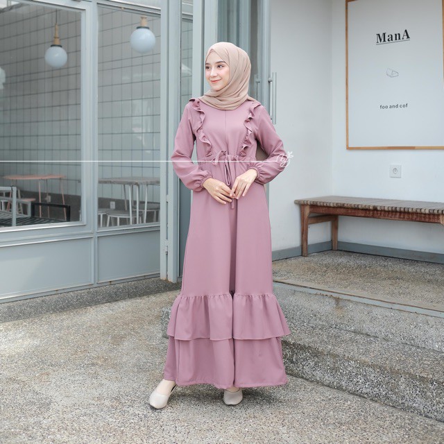 Koyu Hijab L.Zara Cela Dress