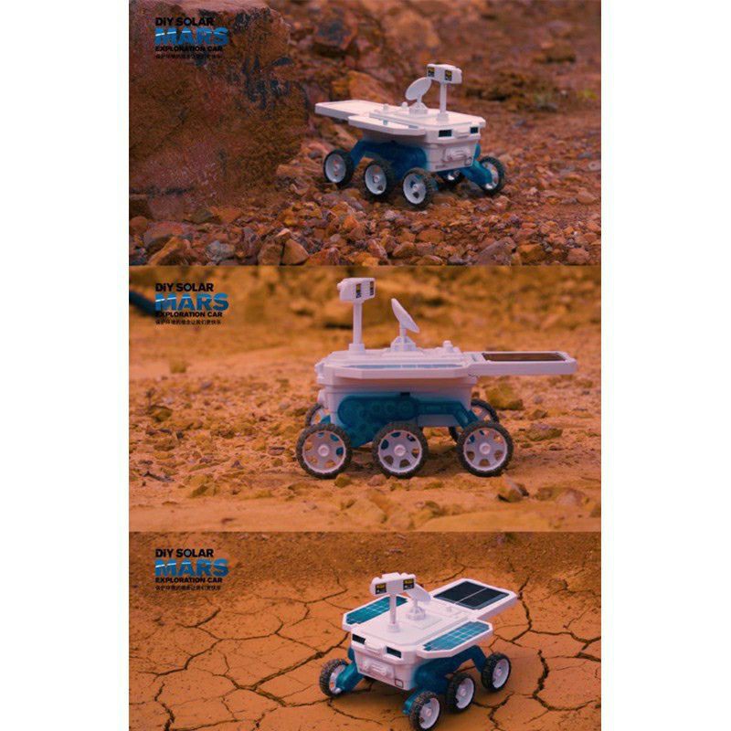 mainan edukasi diy solar mars / power car - stem toys