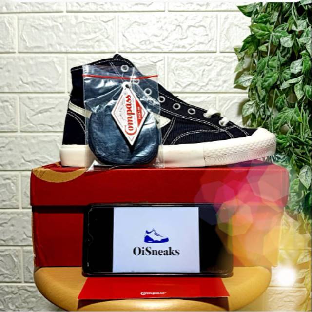 COMPASS GAZELLE HIGH BLACK WHITE / CREAM / MATCHA / WHITE BLUE / CAPPUCINO