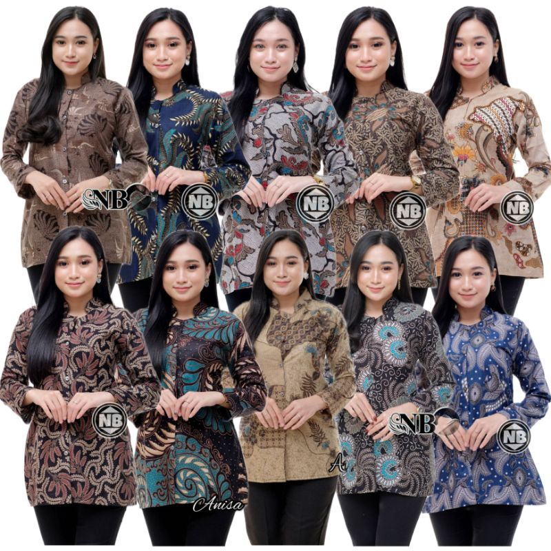 BAJU BATIK WANITA MODERN Atasan Batik Wanita Asli PEKALONGAN Size M L XL XXL