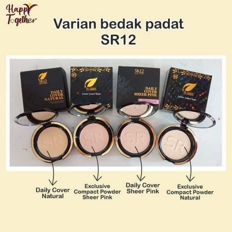 Compact Powder Natural Kombinasi Bedak & Foundation Penutup Bekas Jerawat dan Flek Hitam Wajah Wanita Terbaik Asli BPOM Murah-2