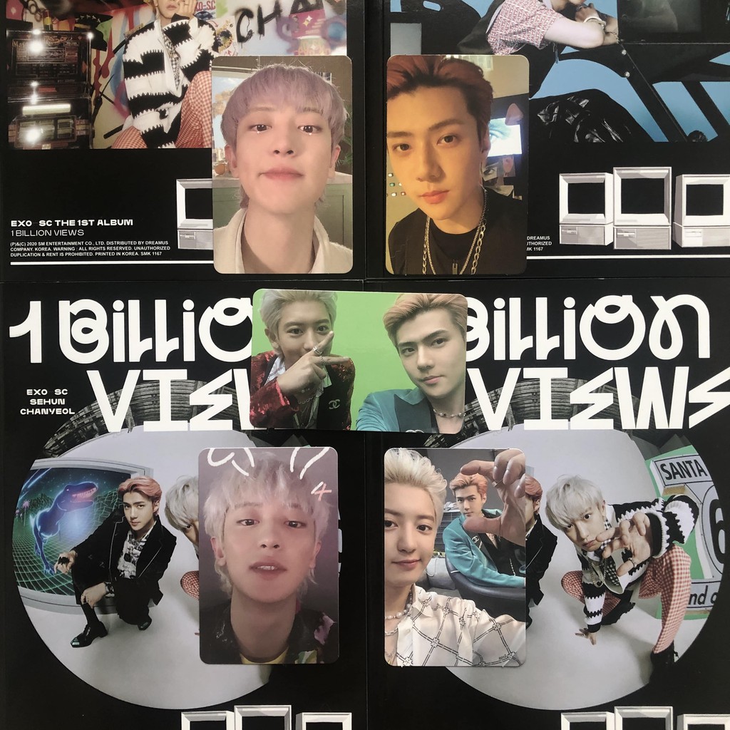 [READY SHARING] EXO SC - 1 BILLION VIEWS ALBUM - PHOTOCARD, POSTER, POSTCARD SEHUN CHANYEOL
