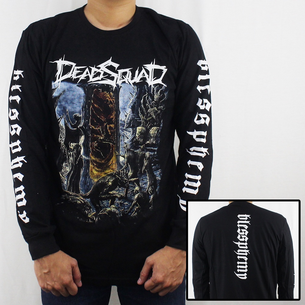 BAJU MUSIK DEADSQUAD LENGAN PANJANG 06 - BAJU LENGAN PANJANG DEADSQUAD - LONGSLEEVE PRIA MUSIK - LONGSLEEVE MUSIK - BAJU MUSIK LENGAN PANJANG - BURGERKILL - JASAD - JERUJI - IRON MAIDEN - BLACK SABATH