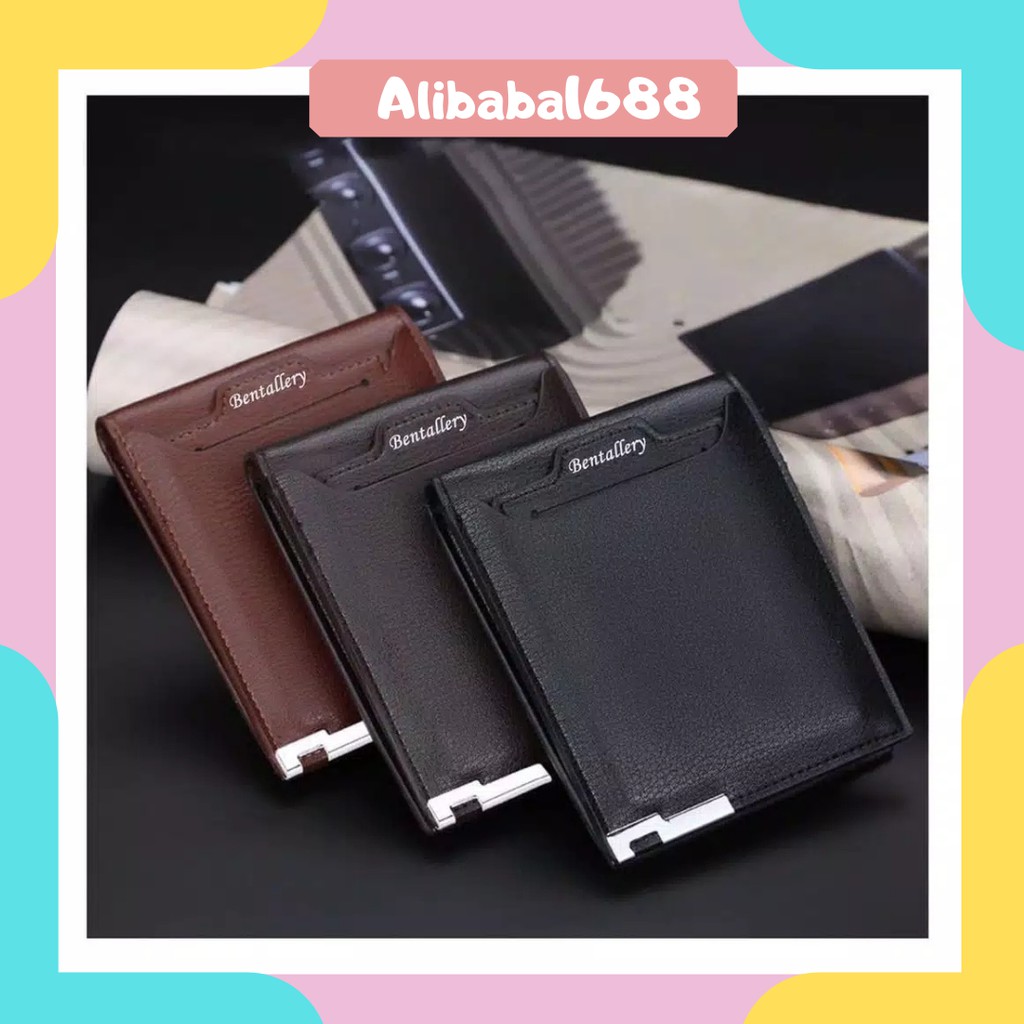 *ALIBABA1688*COD DOMPET LIPAT PRIA N18 IMPORT MATERIAL PU DOMPET PENDEK DOMPET LIPAT