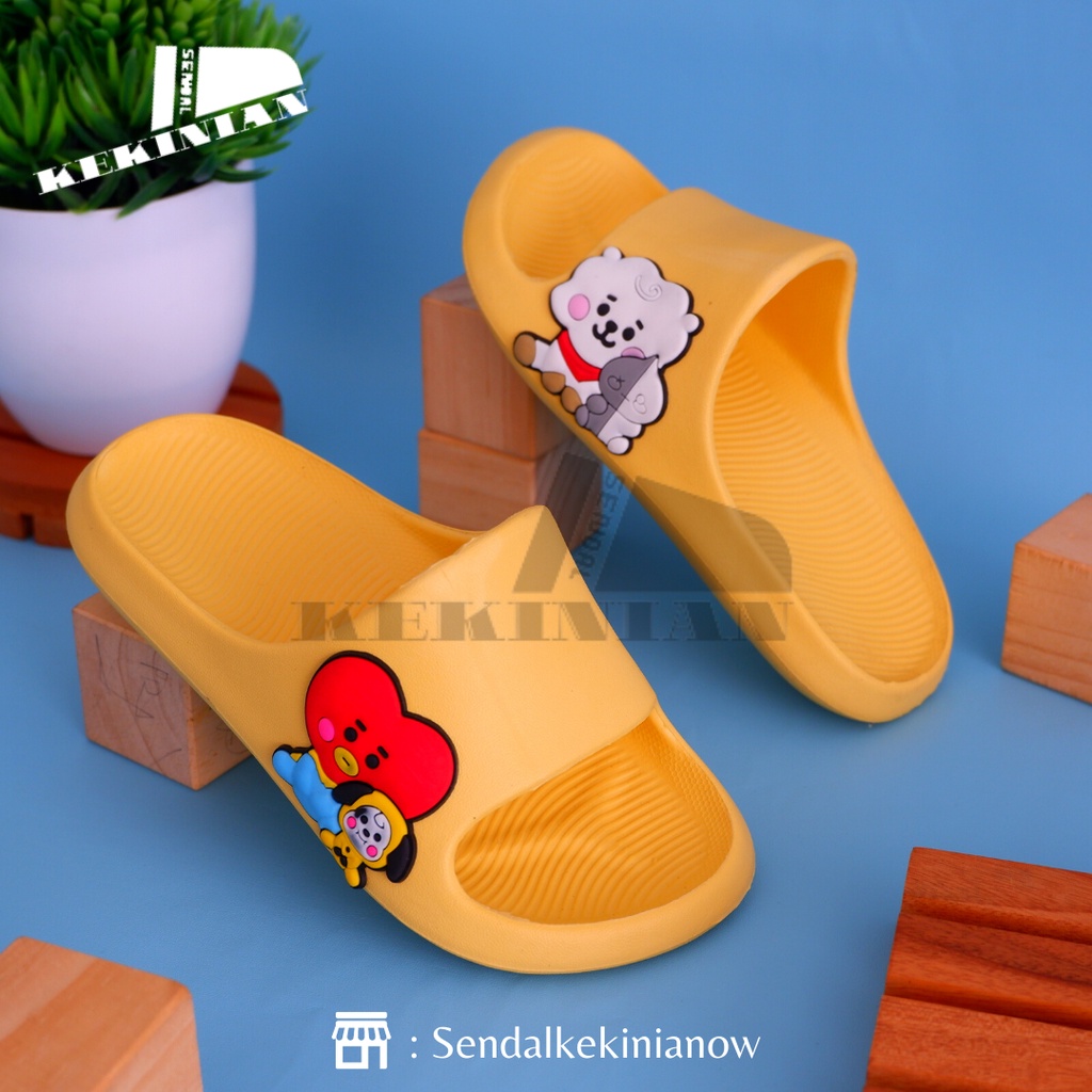 Sandal Slop/Sendal Slide anak-anak Laki-Laki Perempuan Lucu Karakter Anti Air tidak licin dan ringan