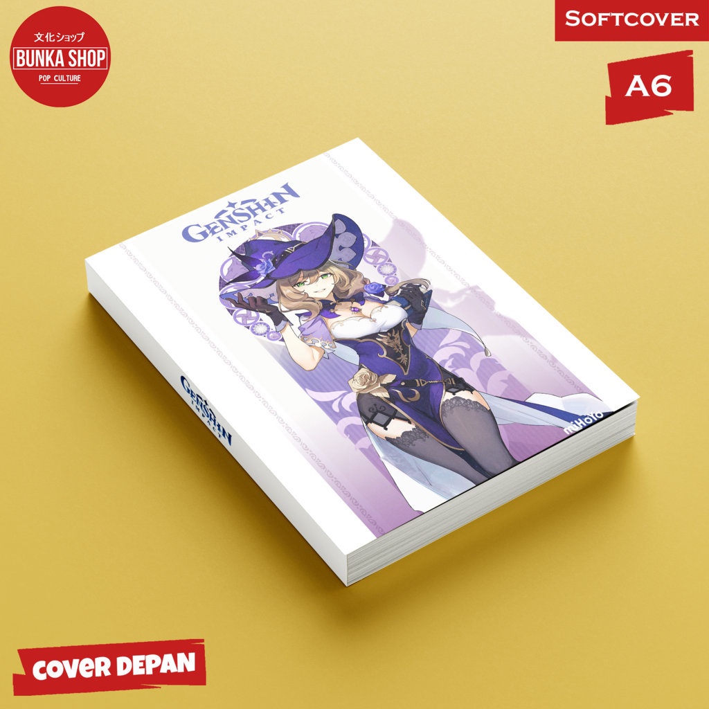 

Pocket Note Game Genshin Impact Lisa Softcover A6 Buku Tulis Catatan Notes Agenda Planner Jurnal