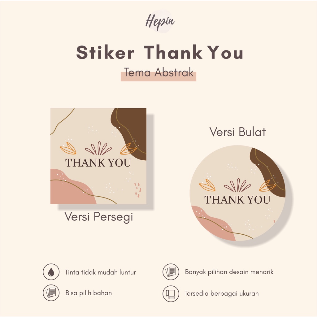 

Stiker Thank You Tema ABSTRAK - Stiker Packing Terima Kasih