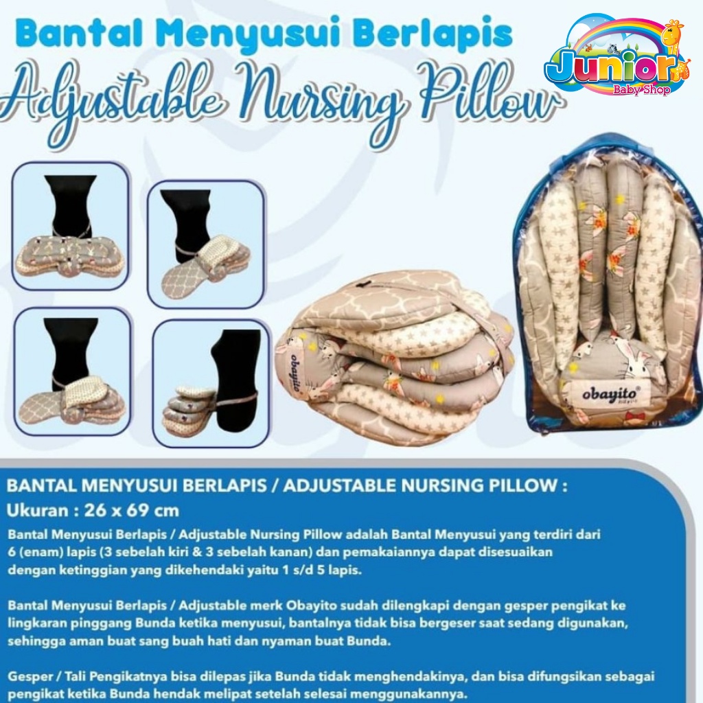 Obayito Bantal Menyusui Berlapis