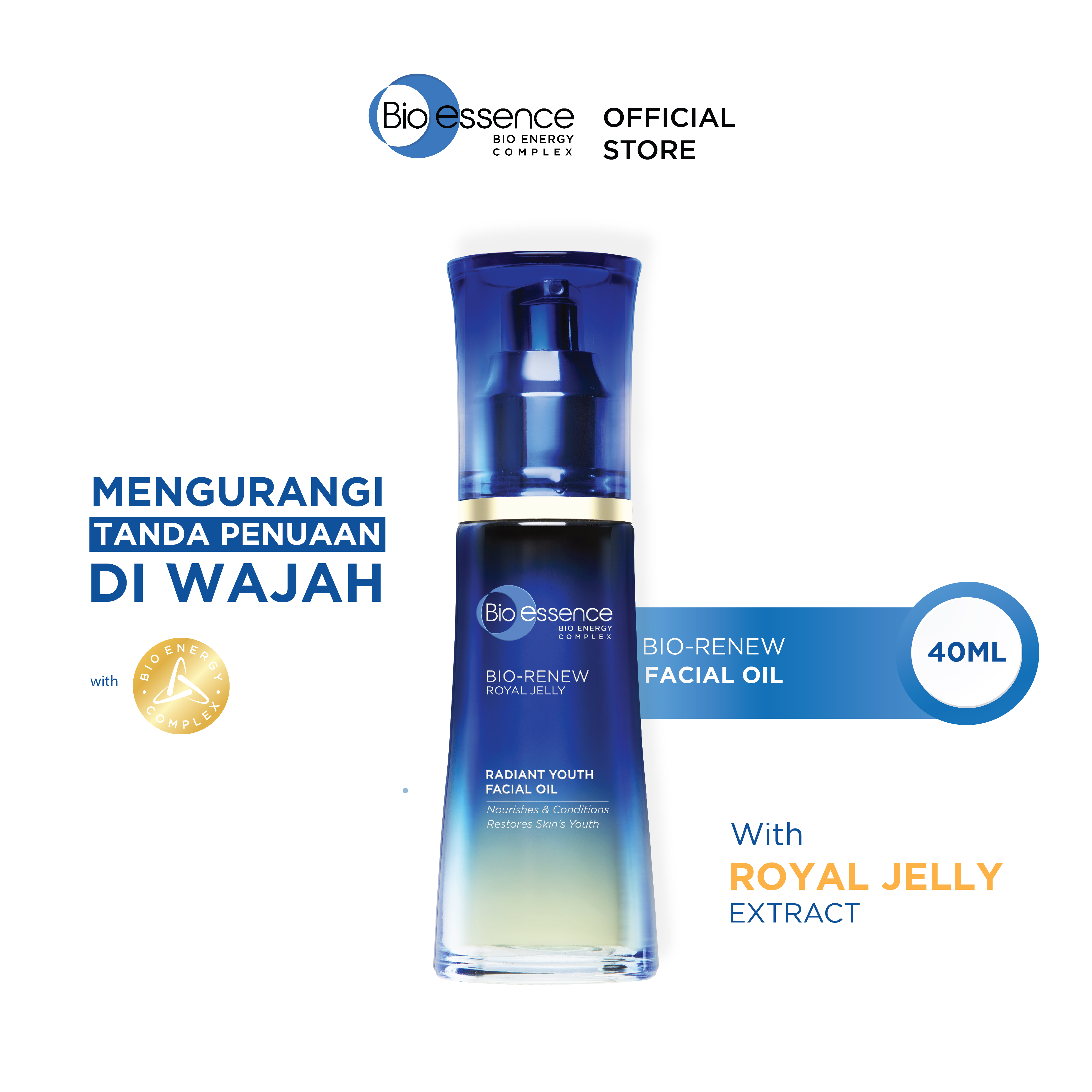 Bio Essence BioRenew Radiant Youth Facial Oil 40 ml Serum Perawatan
