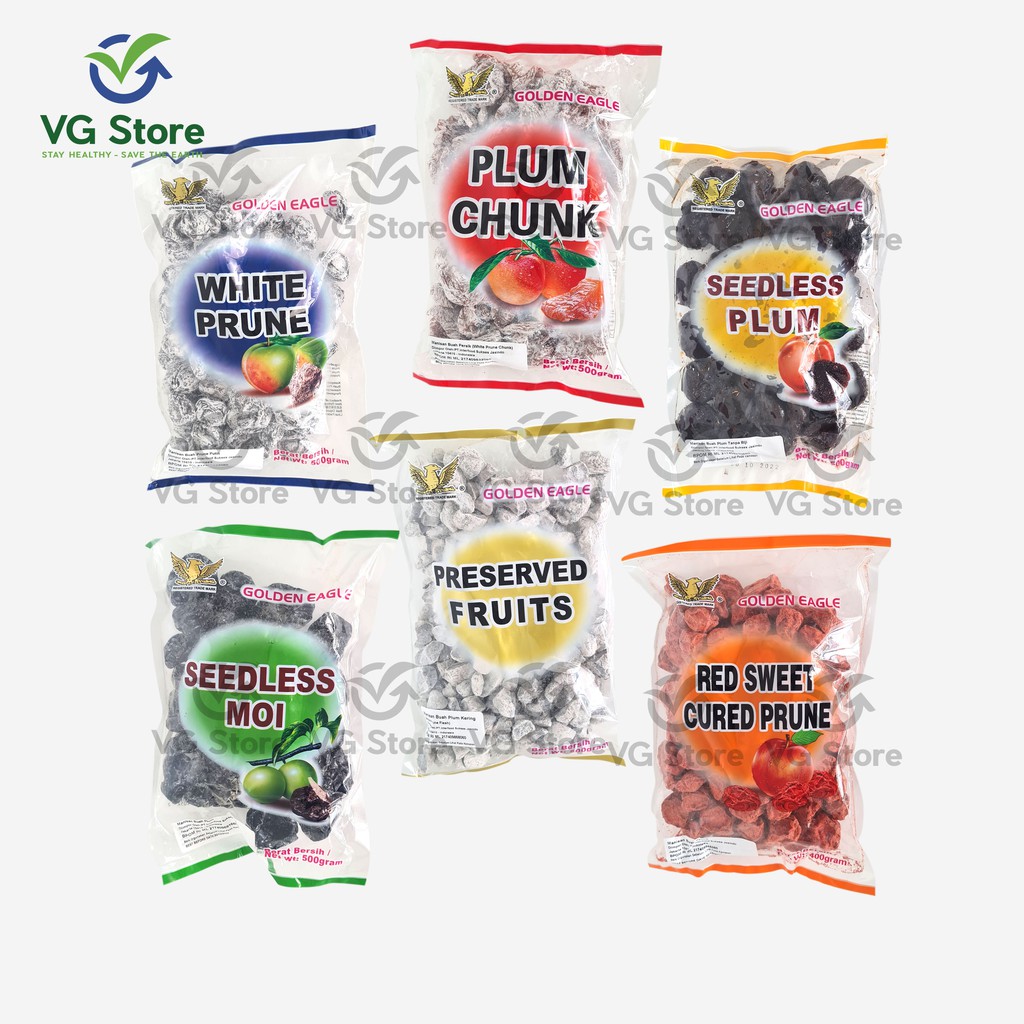 Golden Eagle Manisan Buah Kiamboy/ Kiam Boi / Semboi / Prune Putih / Buah Persik / Buah Plum / Buah 