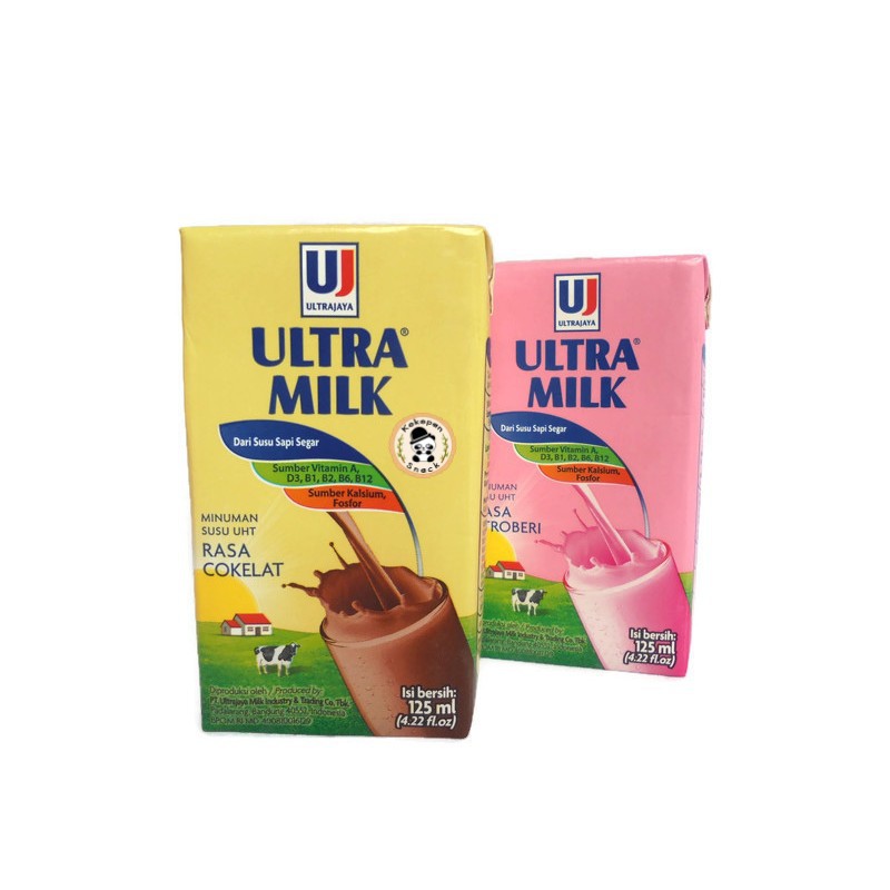

125ml Cokelat / Strawberry UHT Ultra Milk