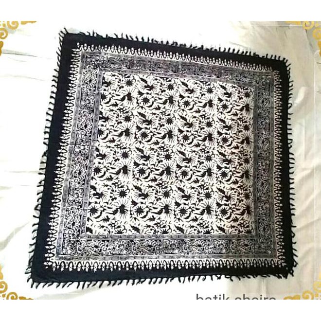 Februari Maniss Taplak Meja Tamu Batik Kotak Ronce Kode 748