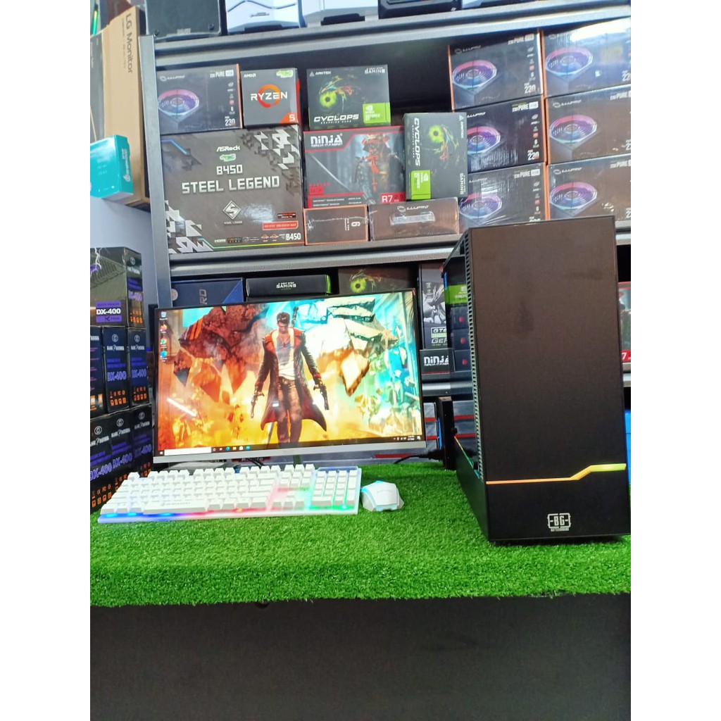 Cpu Gaming / Editing i5 3470 - Vga Gt  1030 - Ram Memory 8 Gb -  Monitor 19 Inch Lengkap Siap Pakai