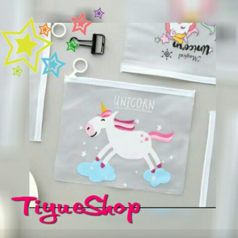 

Pencil case tempat pensil dompet lucu unicorn waterproof lucu
