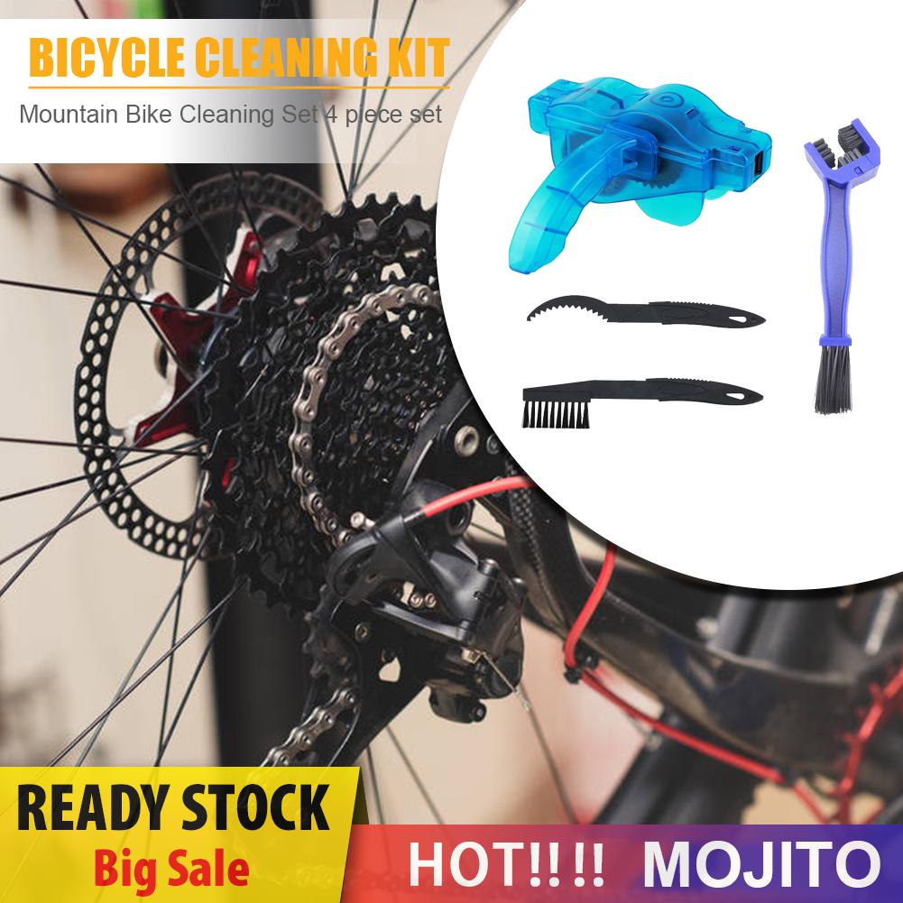 4pcs / Set Sikat Pembersih Rantai Sepeda Mtb