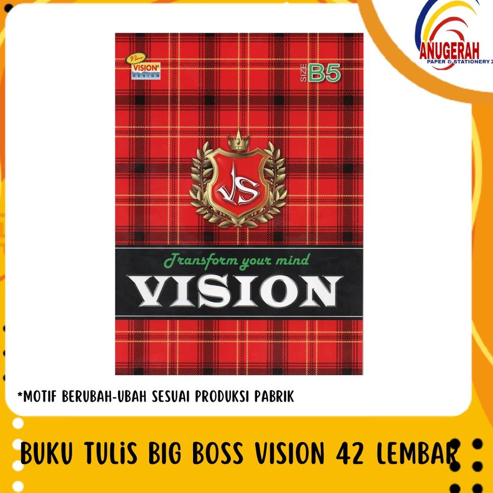 

BUKU TULIS VISION BIG BOSS BOXY 42 LEMBAR (PAK) だ