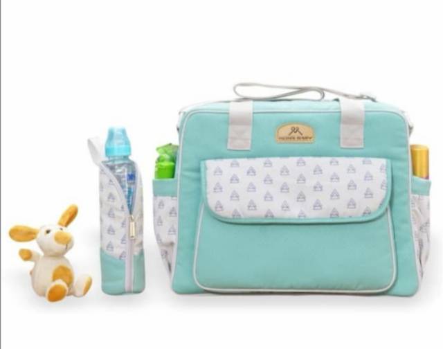 Tas bayi besar mom baby mildy series tempat warmer botol susu bayi unisex bahan tebal