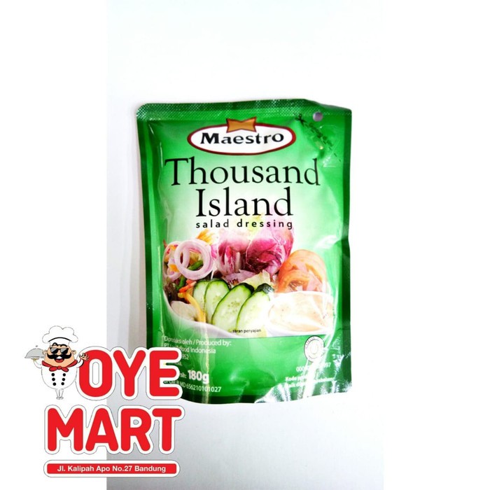 

Unik MAESTRO THOUSAND ISLAND 180GR BUMBU SALAD PENGGANTI MAYO Limited