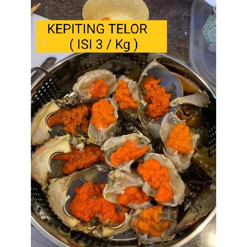 

KEPITING TELOR LIVE / HIDUP isi 3-5 EKOR / KG