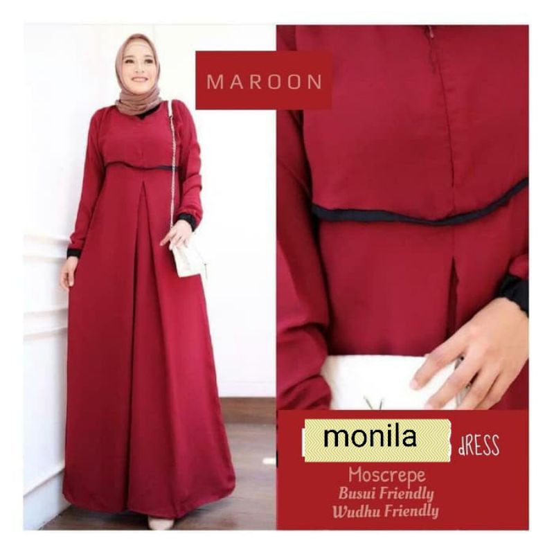 Baju Maxi Dress Gamis Busui Kondangan Nikahan Fashion Grosir Murah Kekinian Best Seller Trend Simple